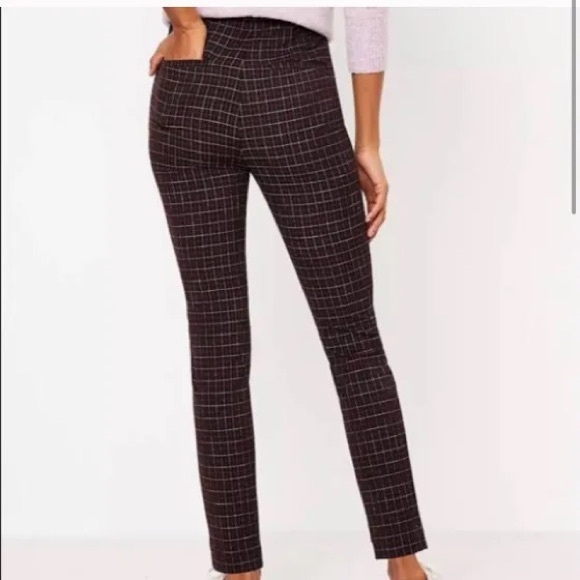LOFT High Waist Plaid Skinny Ankle Pants, size 2, NEVER WORN - Picture 2 of 8